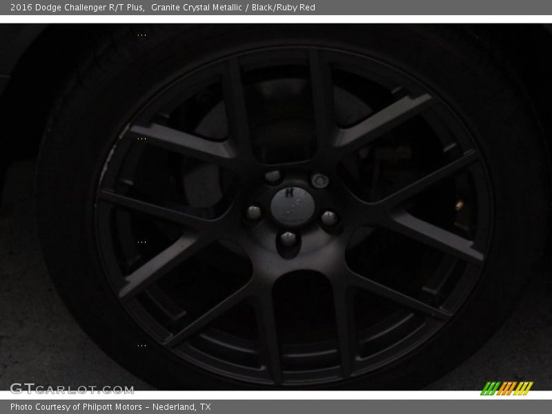 Granite Crystal Metallic / Black/Ruby Red 2016 Dodge Challenger R/T Plus