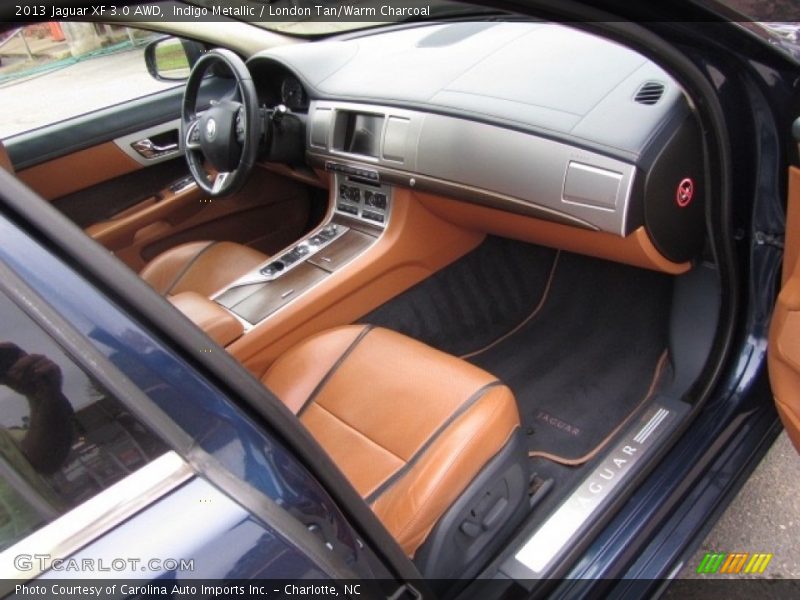 Indigo Metallic / London Tan/Warm Charcoal 2013 Jaguar XF 3.0 AWD