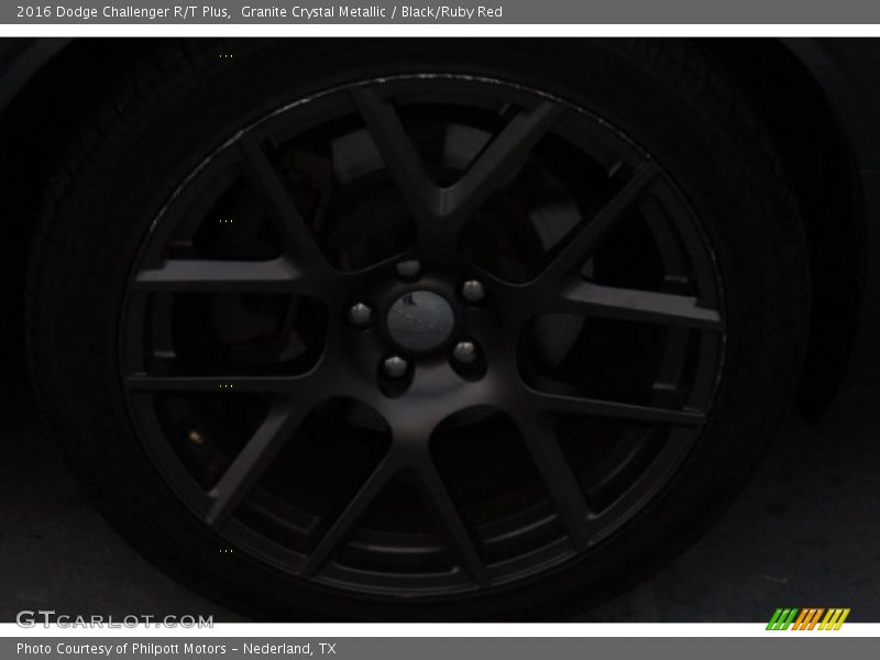 Granite Crystal Metallic / Black/Ruby Red 2016 Dodge Challenger R/T Plus