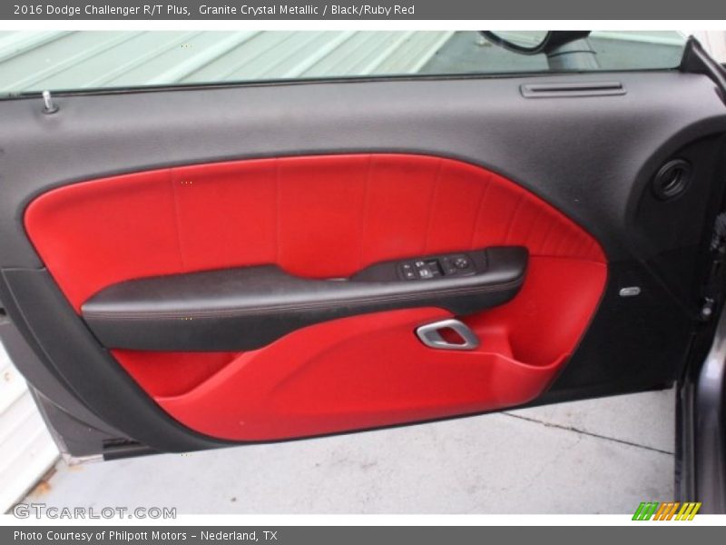 Granite Crystal Metallic / Black/Ruby Red 2016 Dodge Challenger R/T Plus