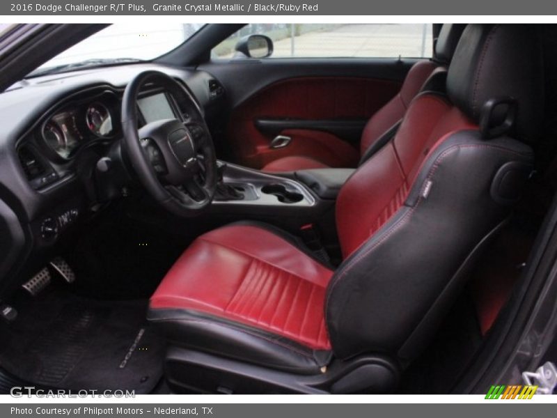 Granite Crystal Metallic / Black/Ruby Red 2016 Dodge Challenger R/T Plus