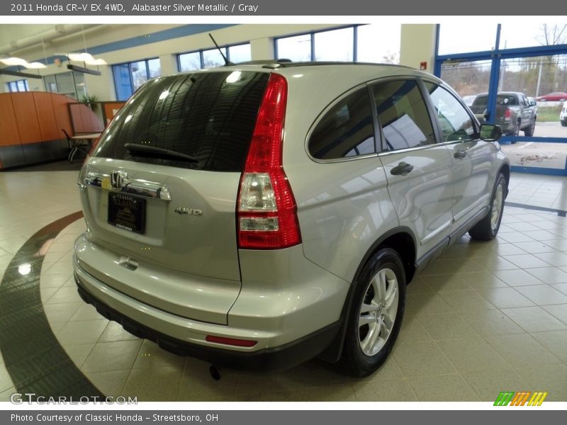 Alabaster Silver Metallic / Gray 2011 Honda CR-V EX 4WD