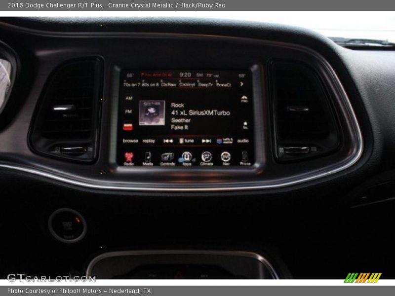 Granite Crystal Metallic / Black/Ruby Red 2016 Dodge Challenger R/T Plus