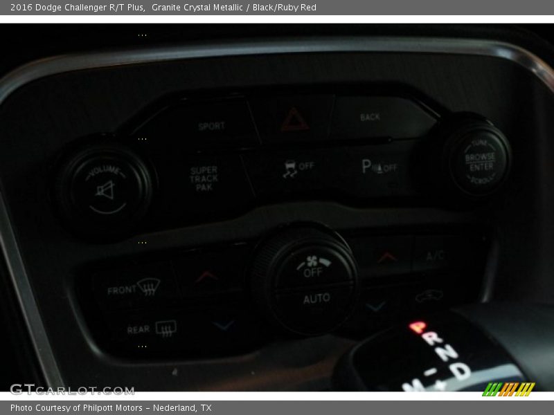 Granite Crystal Metallic / Black/Ruby Red 2016 Dodge Challenger R/T Plus