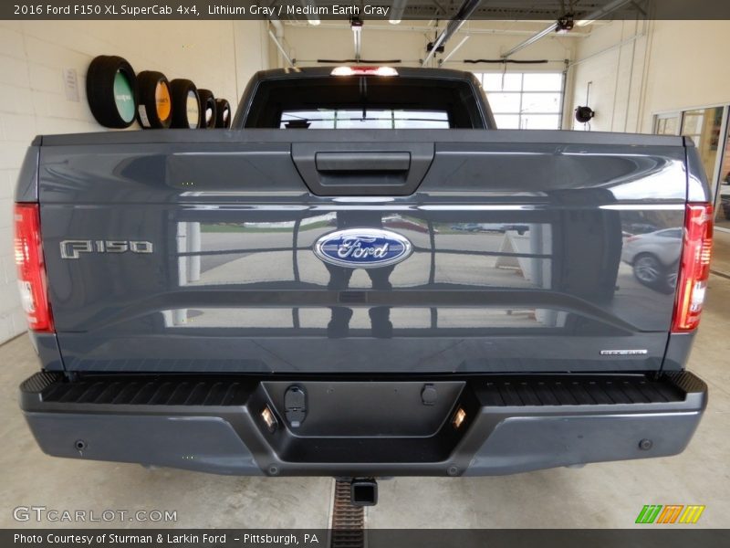 Lithium Gray / Medium Earth Gray 2016 Ford F150 XL SuperCab 4x4