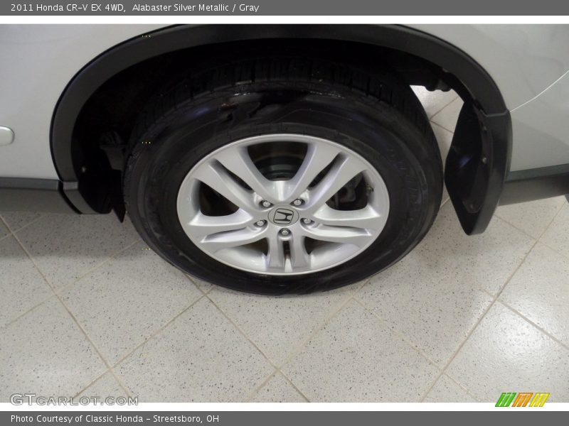 Alabaster Silver Metallic / Gray 2011 Honda CR-V EX 4WD