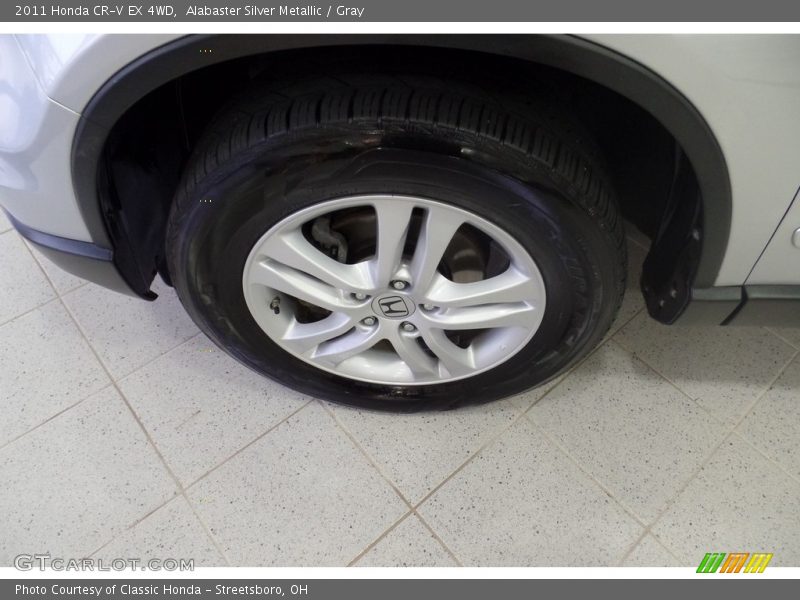 Alabaster Silver Metallic / Gray 2011 Honda CR-V EX 4WD