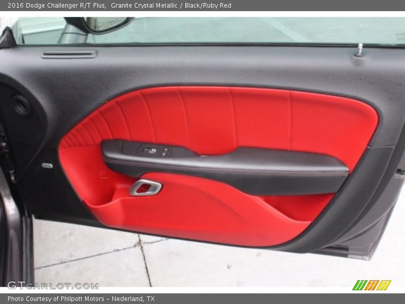 Granite Crystal Metallic / Black/Ruby Red 2016 Dodge Challenger R/T Plus