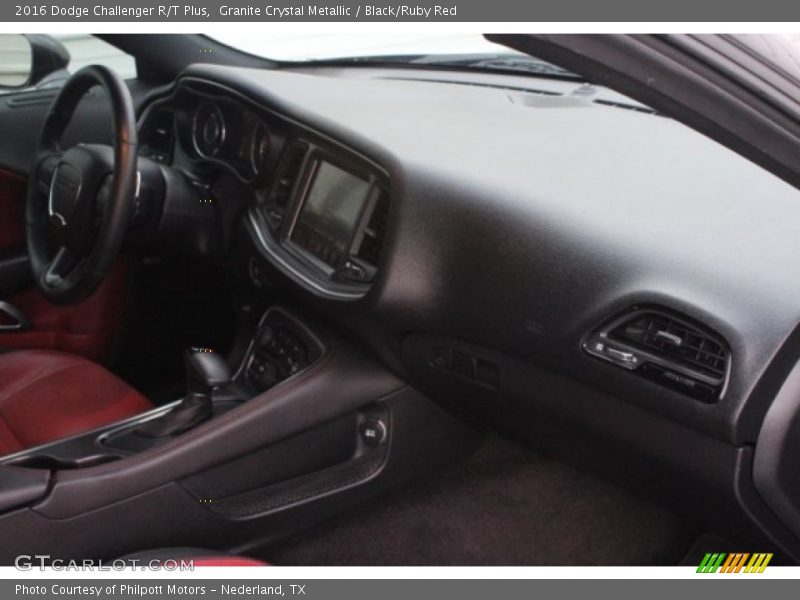 Granite Crystal Metallic / Black/Ruby Red 2016 Dodge Challenger R/T Plus