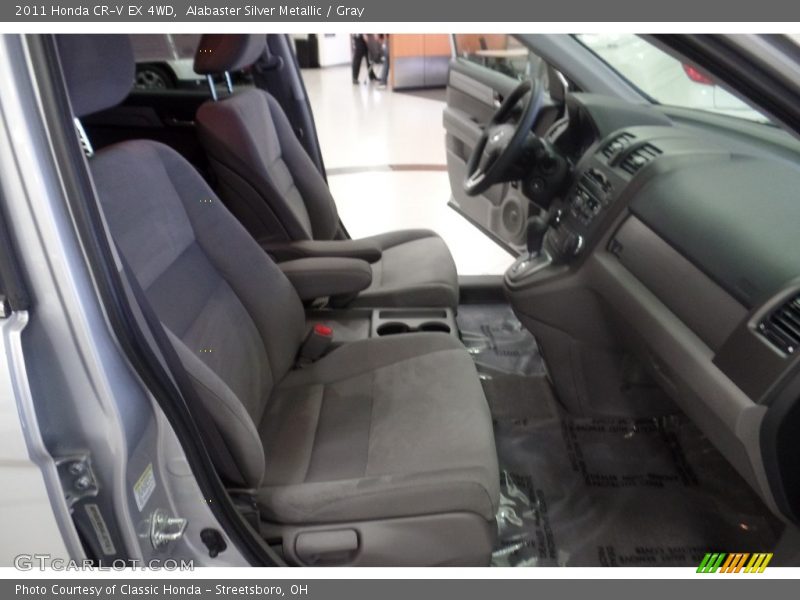 Alabaster Silver Metallic / Gray 2011 Honda CR-V EX 4WD