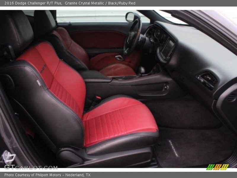 Granite Crystal Metallic / Black/Ruby Red 2016 Dodge Challenger R/T Plus