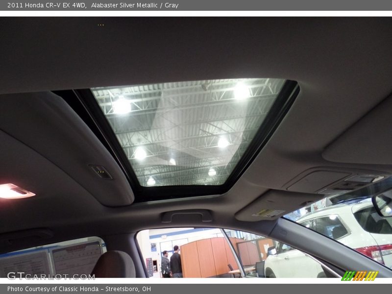 Alabaster Silver Metallic / Gray 2011 Honda CR-V EX 4WD