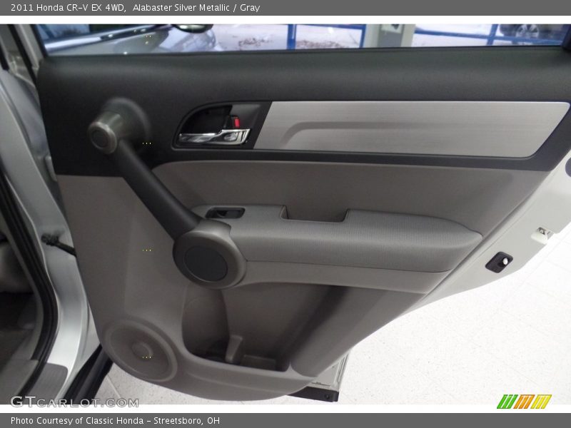 Alabaster Silver Metallic / Gray 2011 Honda CR-V EX 4WD