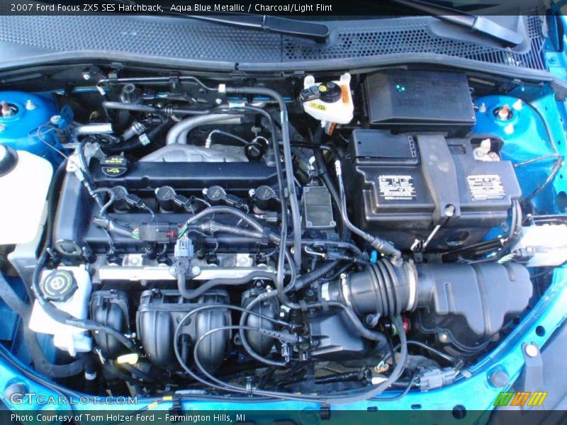 Aqua Blue Metallic / Charcoal/Light Flint 2007 Ford Focus ZX5 SES Hatchback