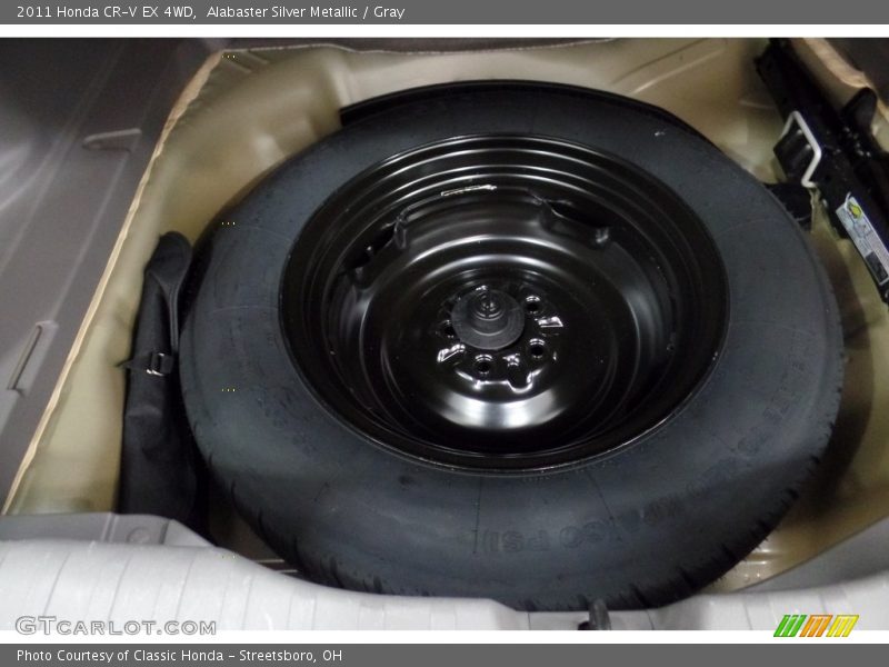 Alabaster Silver Metallic / Gray 2011 Honda CR-V EX 4WD