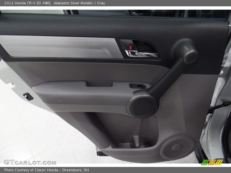 Alabaster Silver Metallic / Gray 2011 Honda CR-V EX 4WD