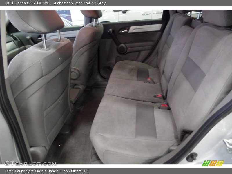 Alabaster Silver Metallic / Gray 2011 Honda CR-V EX 4WD