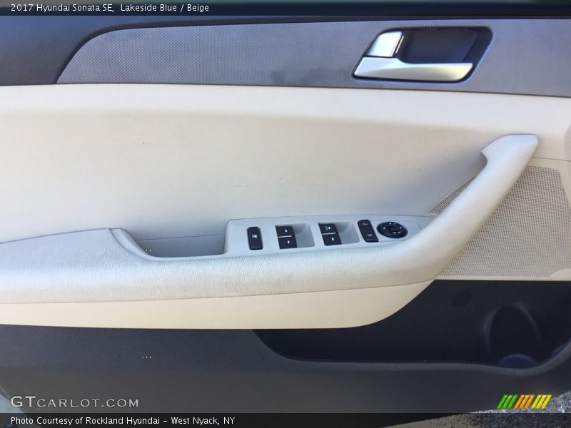 Lakeside Blue / Beige 2017 Hyundai Sonata SE