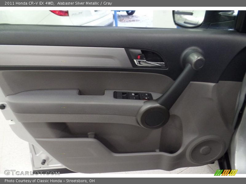 Alabaster Silver Metallic / Gray 2011 Honda CR-V EX 4WD