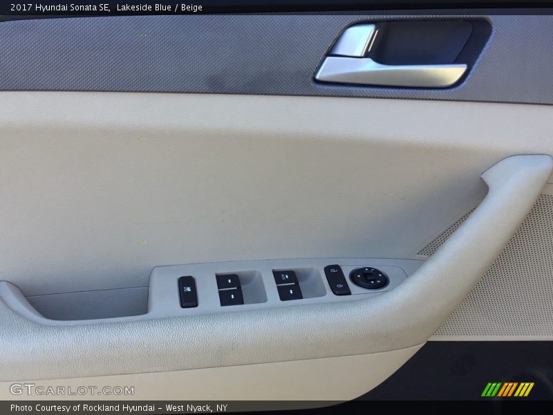 Lakeside Blue / Beige 2017 Hyundai Sonata SE