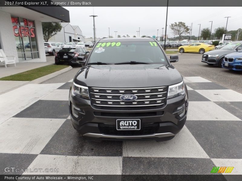 Magnetic / Ebony Black 2017 Ford Explorer XLT
