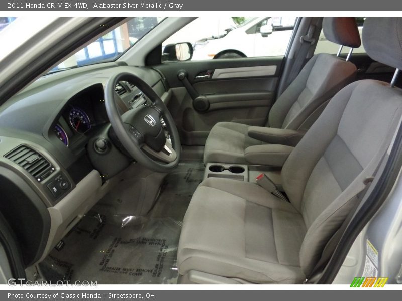 Alabaster Silver Metallic / Gray 2011 Honda CR-V EX 4WD