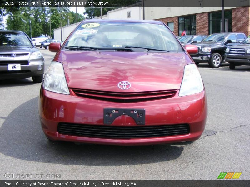 Salsa Red Pearl / Ivory/Brown 2005 Toyota Prius Hybrid