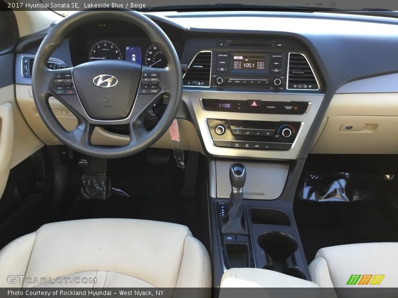 Lakeside Blue / Beige 2017 Hyundai Sonata SE