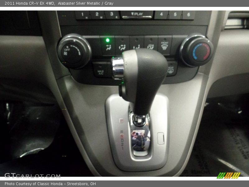 Alabaster Silver Metallic / Gray 2011 Honda CR-V EX 4WD