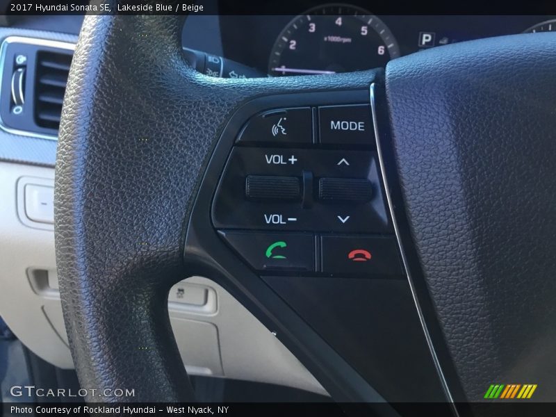 Lakeside Blue / Beige 2017 Hyundai Sonata SE