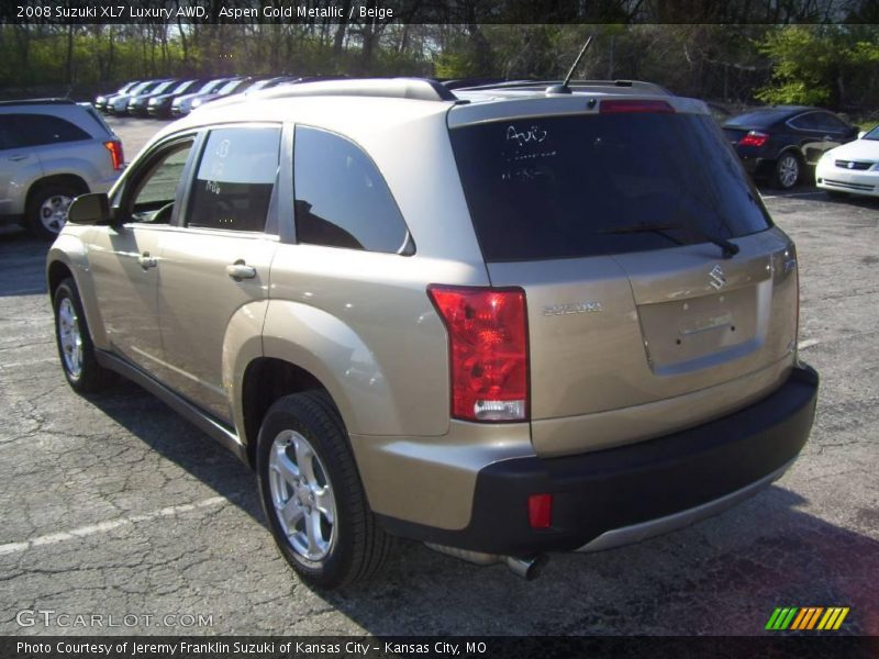 Aspen Gold Metallic / Beige 2008 Suzuki XL7 Luxury AWD