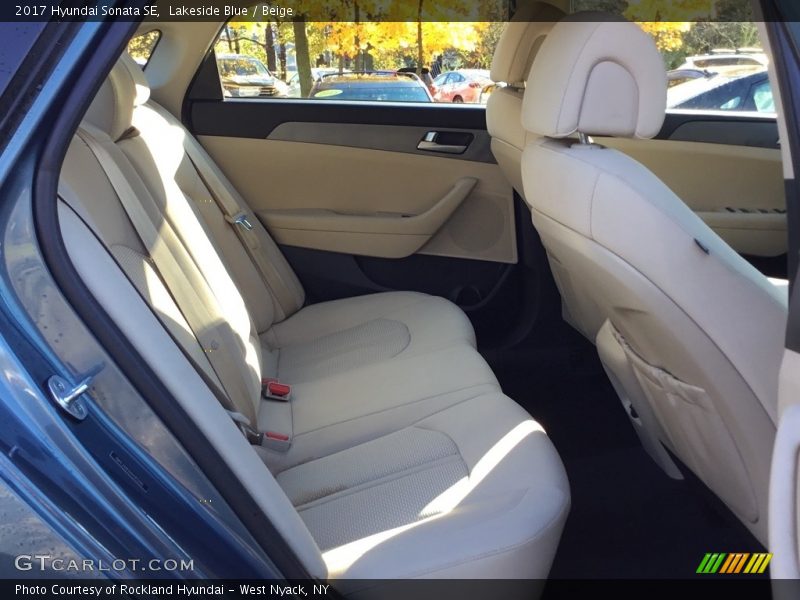 Lakeside Blue / Beige 2017 Hyundai Sonata SE