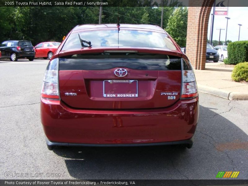Salsa Red Pearl / Ivory/Brown 2005 Toyota Prius Hybrid