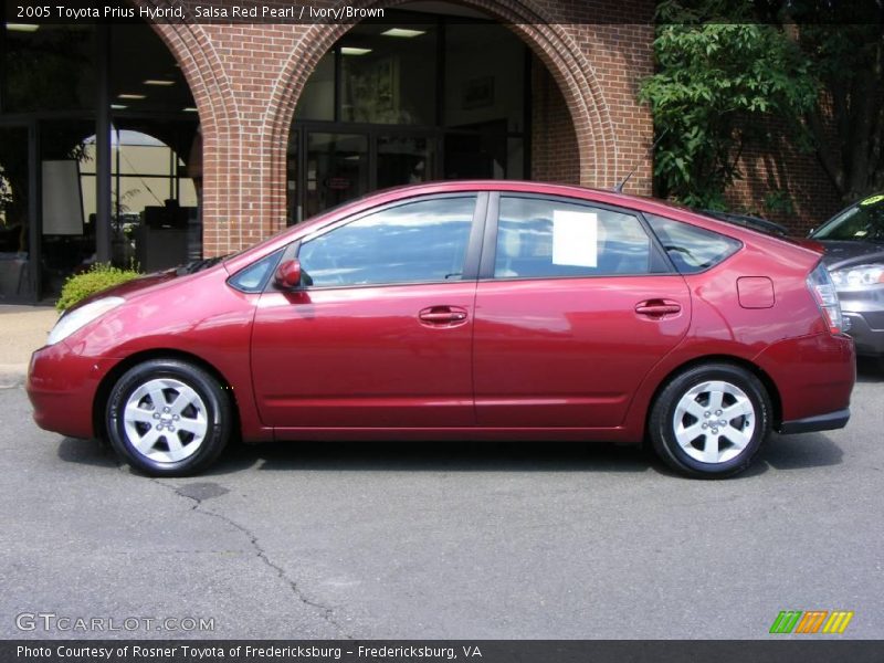 Salsa Red Pearl / Ivory/Brown 2005 Toyota Prius Hybrid