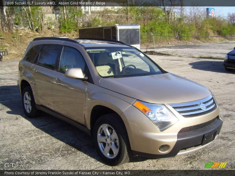 Aspen Gold Metallic / Beige 2008 Suzuki XL7 Luxury AWD