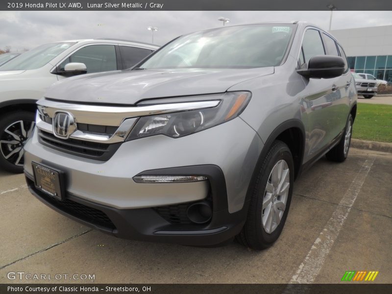 Lunar Silver Metallic / Gray 2019 Honda Pilot LX AWD