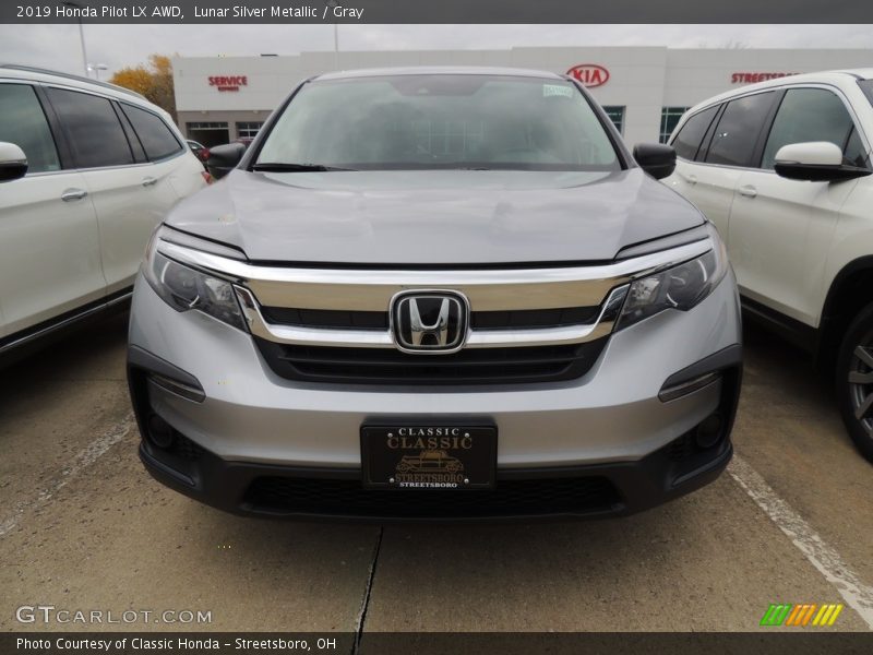 Lunar Silver Metallic / Gray 2019 Honda Pilot LX AWD