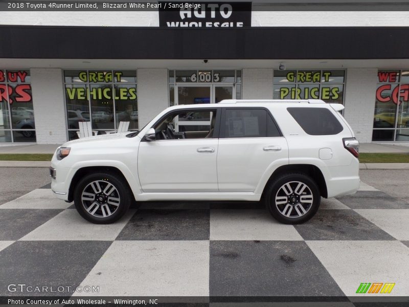 Blizzard White Pearl / Sand Beige 2018 Toyota 4Runner Limited