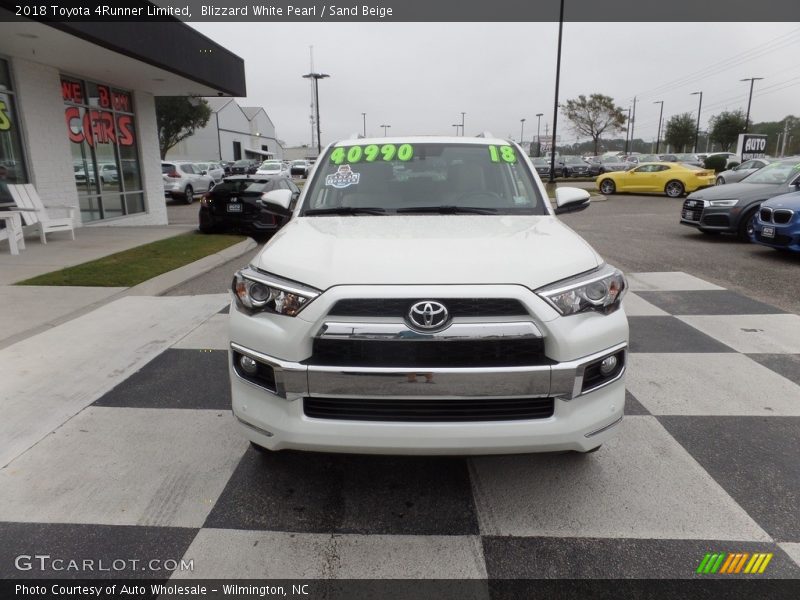 Blizzard White Pearl / Sand Beige 2018 Toyota 4Runner Limited