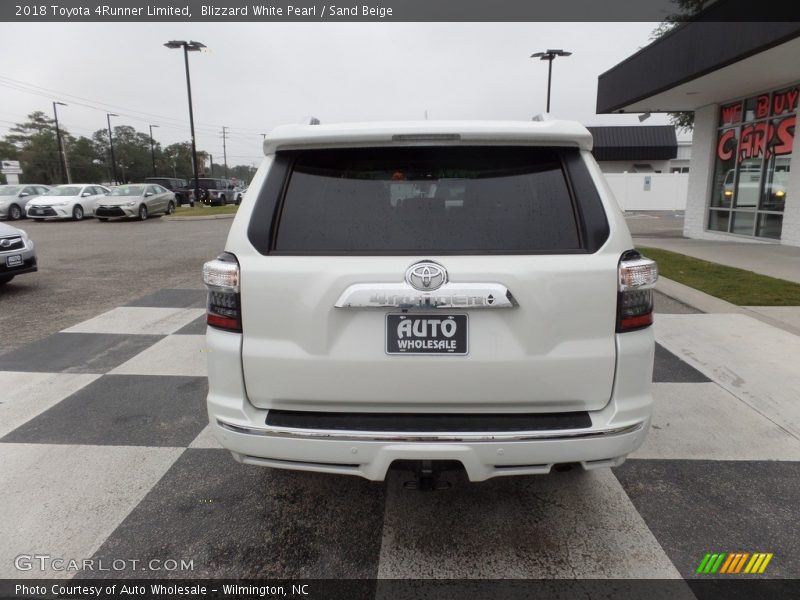 Blizzard White Pearl / Sand Beige 2018 Toyota 4Runner Limited