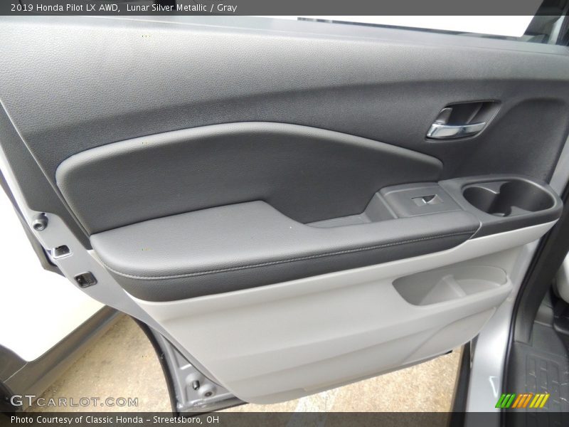 Lunar Silver Metallic / Gray 2019 Honda Pilot LX AWD