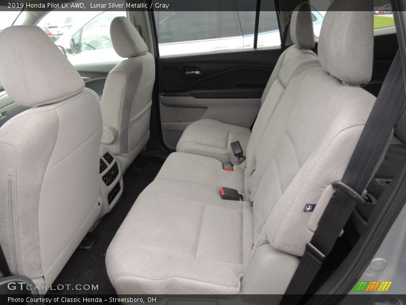 Lunar Silver Metallic / Gray 2019 Honda Pilot LX AWD