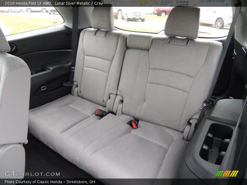 Lunar Silver Metallic / Gray 2019 Honda Pilot LX AWD