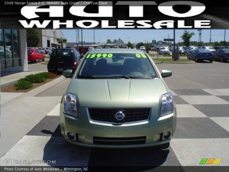 Metallic Jade Green / Charcoal/Steel 2008 Nissan Sentra 2.0