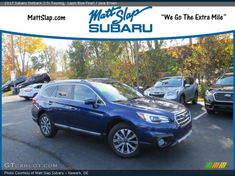 Lapis Blue Pearl / Java Brown 2017 Subaru Outback 2.5i Touring