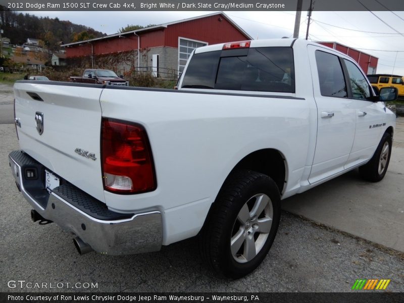 Bright White / Dark Slate Gray/Medium Graystone 2012 Dodge Ram 1500 SLT Crew Cab 4x4