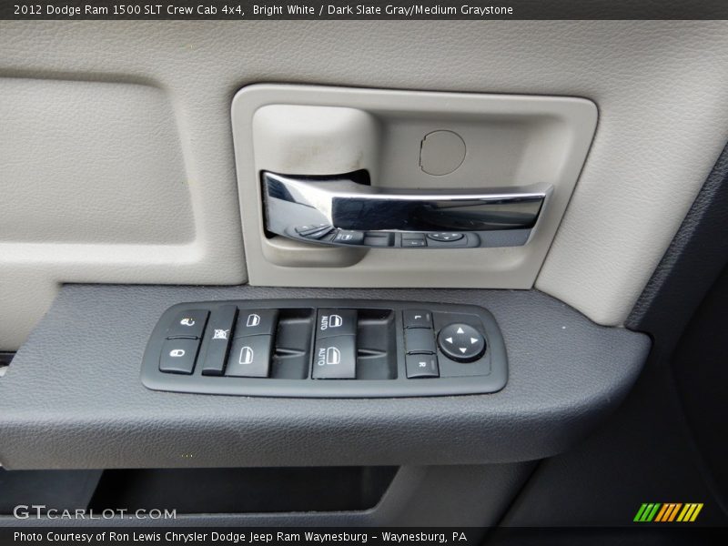 Bright White / Dark Slate Gray/Medium Graystone 2012 Dodge Ram 1500 SLT Crew Cab 4x4