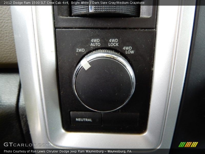 Bright White / Dark Slate Gray/Medium Graystone 2012 Dodge Ram 1500 SLT Crew Cab 4x4