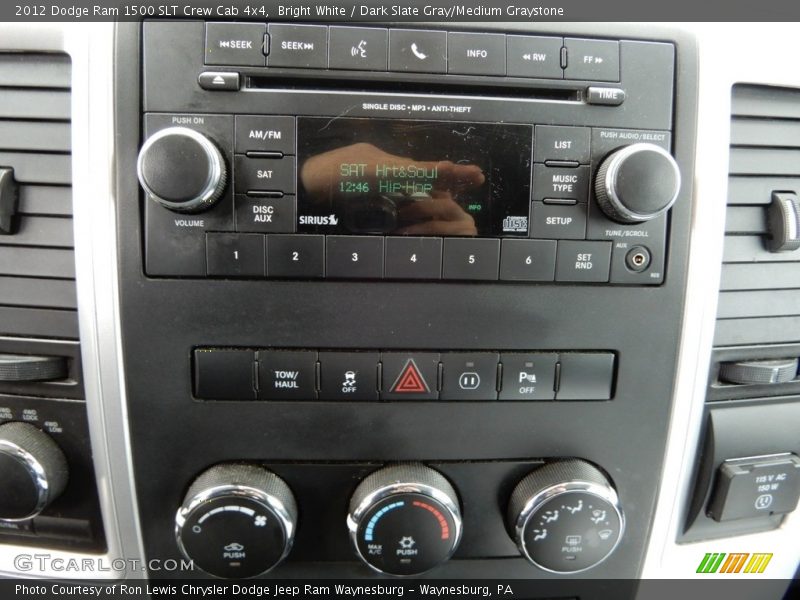 Bright White / Dark Slate Gray/Medium Graystone 2012 Dodge Ram 1500 SLT Crew Cab 4x4