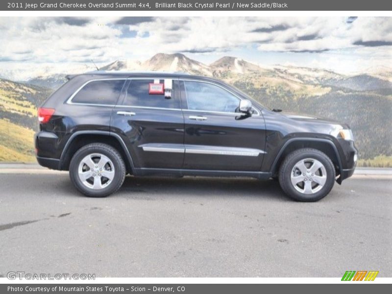 Brilliant Black Crystal Pearl / New Saddle/Black 2011 Jeep Grand Cherokee Overland Summit 4x4